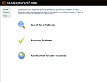 Tablet Screenshot of ca.rateyourprof.com